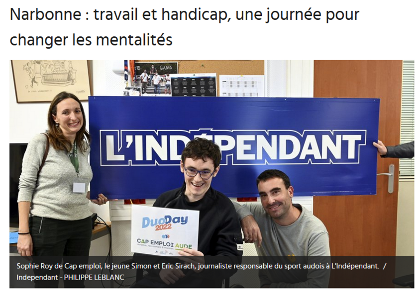 Extrait de l'article de l'Indépendant